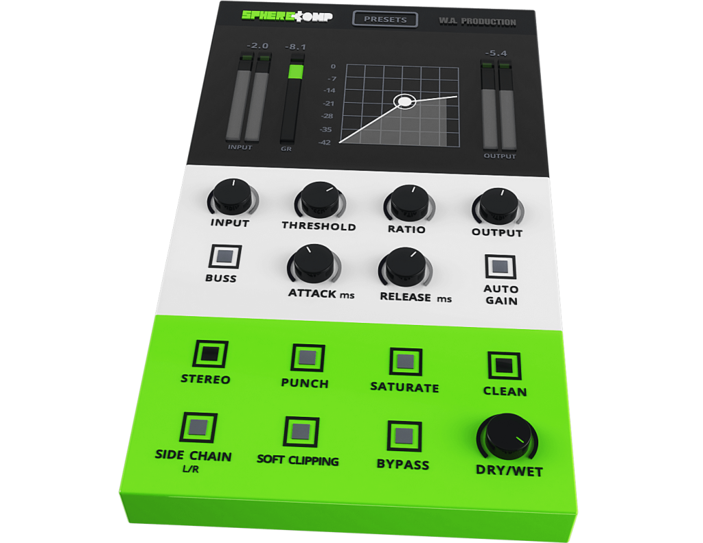 压缩-W. A.Production – SphereComp.v1.0.0.WiN.OSX.RETAiL-SYNTHiC4TE调音师资源网-混音-效果器-编曲-效果器-音源-宿主-采样AudioXu资源网
